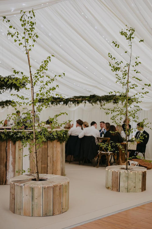 Wooden Circular Planters